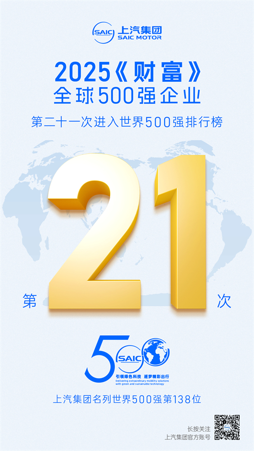 2025《财富》世界500强揭晓 糖心视频
第21次上榜